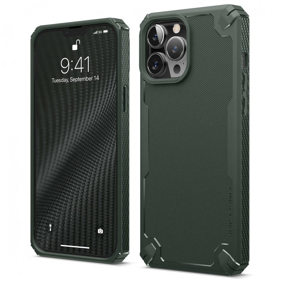 Чехол Elago ARMOR silicone (tpu) для iPhone 13 Pro. Цвет: тёмно-зелёный