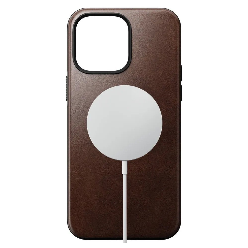 Чехол Nomad Modern Leather MagSafe Case для iPhone 14 Pro Max. Цвет: коричневый