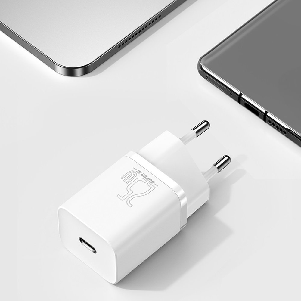 Адаптер питания Baseus USB-C 25W Super Si. Цвет: белый