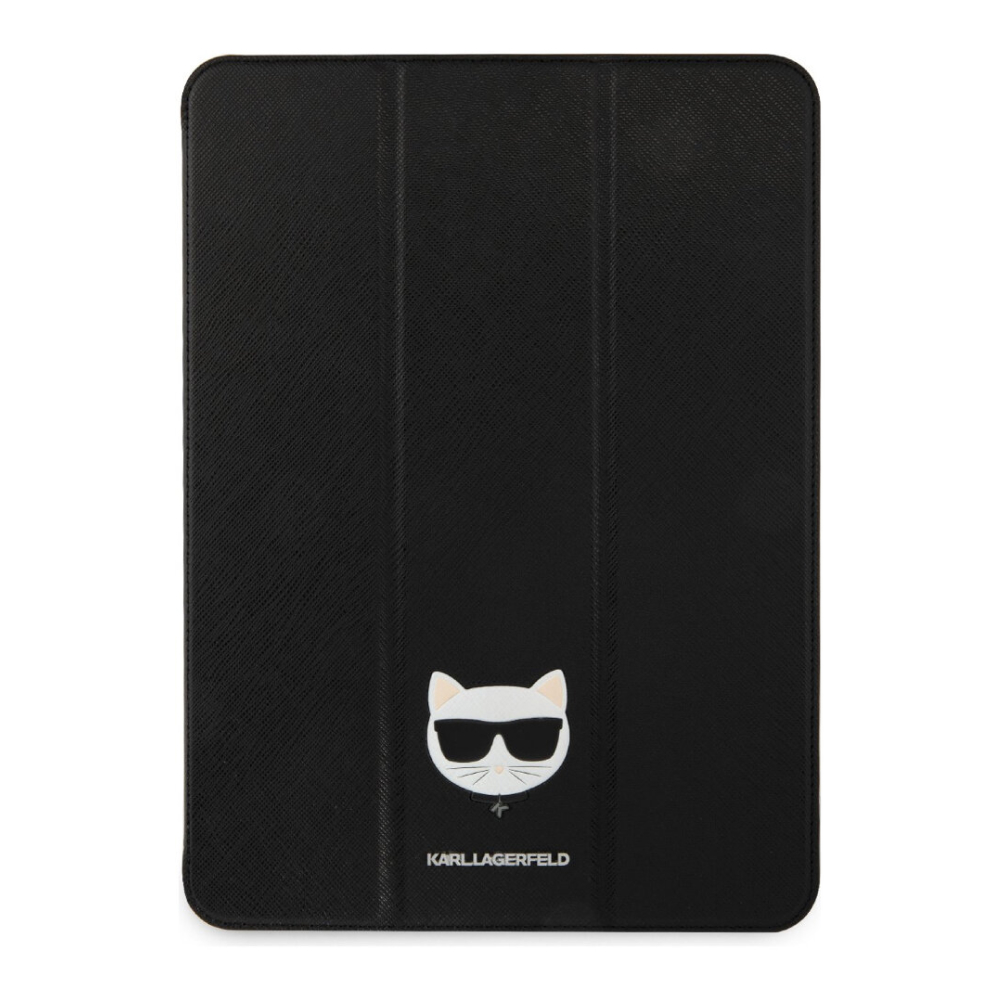 Чехол Lagerfeld для Apple iPad Pro 11" PU Saffiano Choupette heads Folio. Цвет: чёрный