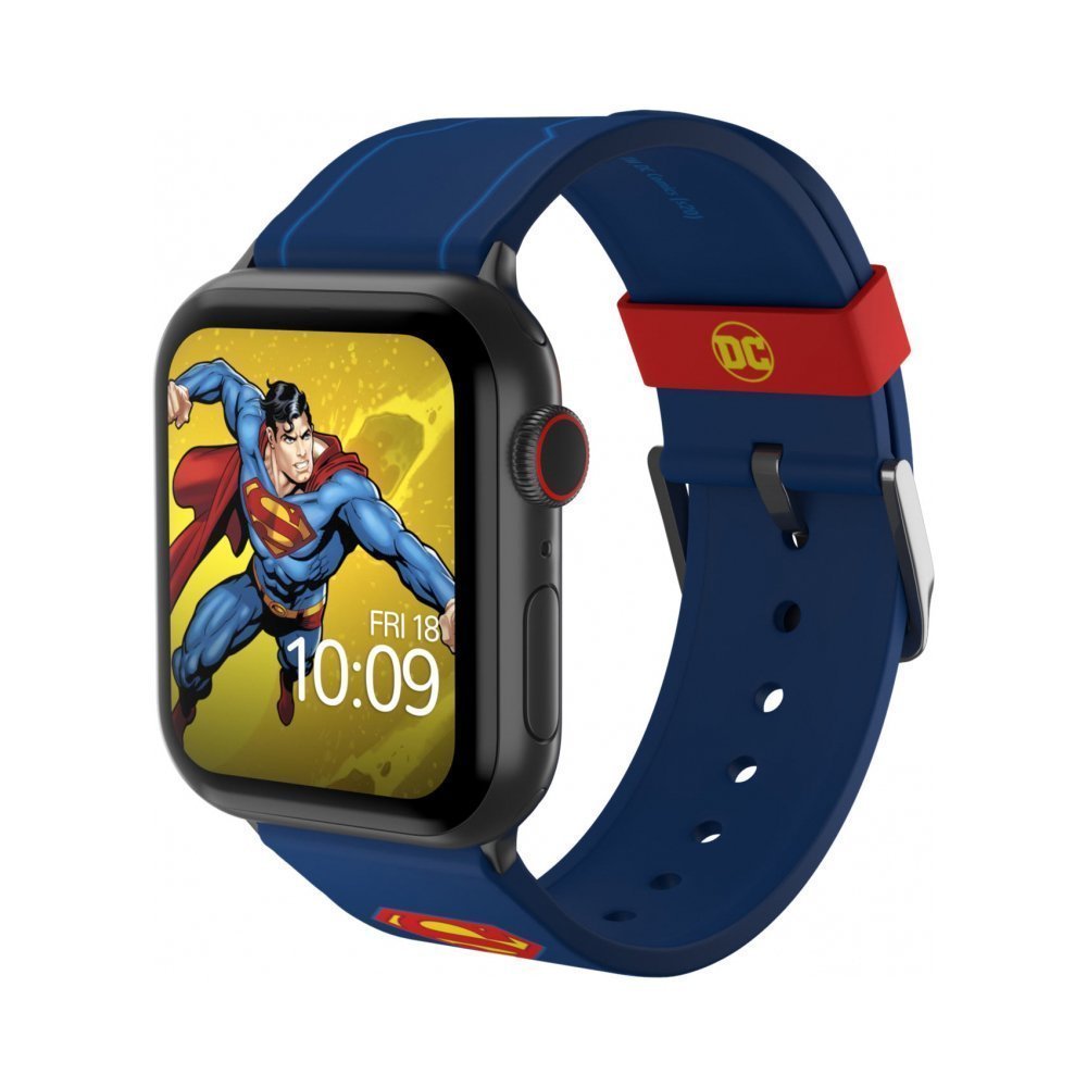 Ремешок силиконовый MobyFox DC Superman Tactical для Apple Watch 40мм/42мм/44мм. Цвет: синий