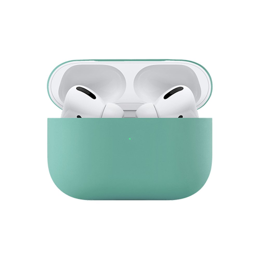 Чехол защитный Ubear для AirPods Pro, усиленный силикон. Цвет: светло-зелёный