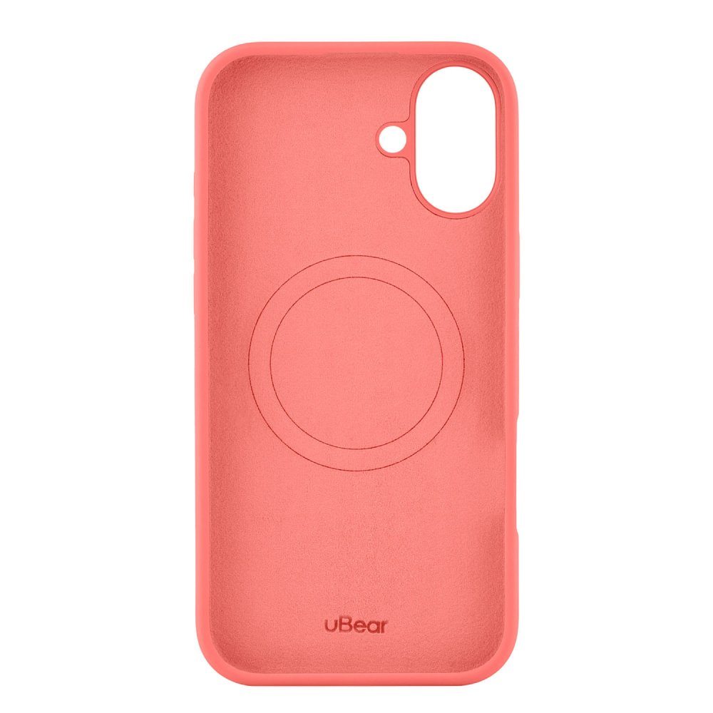 Чехол защитный uBear Touch Mag Case для iPhone 16 Plus. Цвет: коралловый