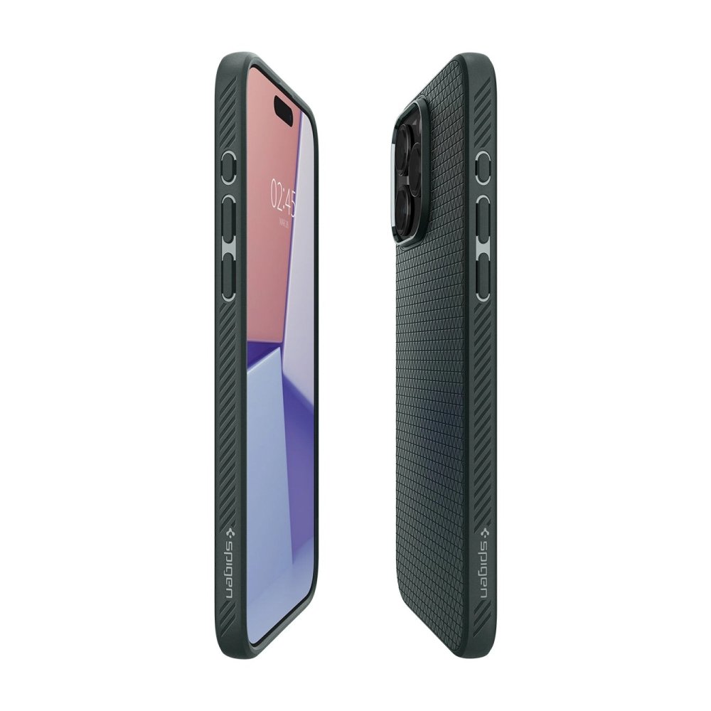 Чехол SPIGEN LIQUID AIR для iPhone 15 Pro. Цвет: зеленый