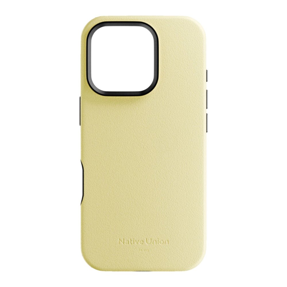 Чехол защитный Native Union Active Case с MagSafe для iPhone 16 Pro Max. Цвет: лимонный