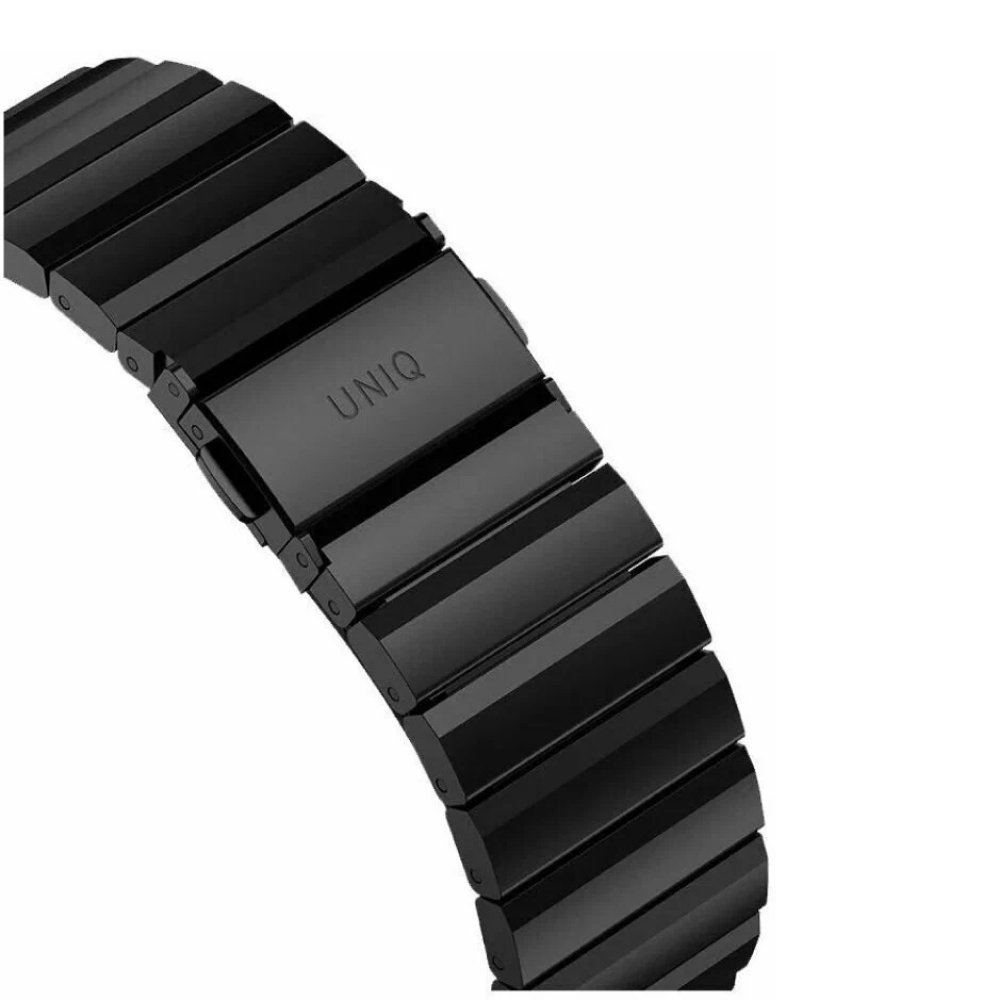 Ремешок из стали Uniq Strova Strap Link Steel для Apple Watch 42мм/44мм. Цвет: чёрный