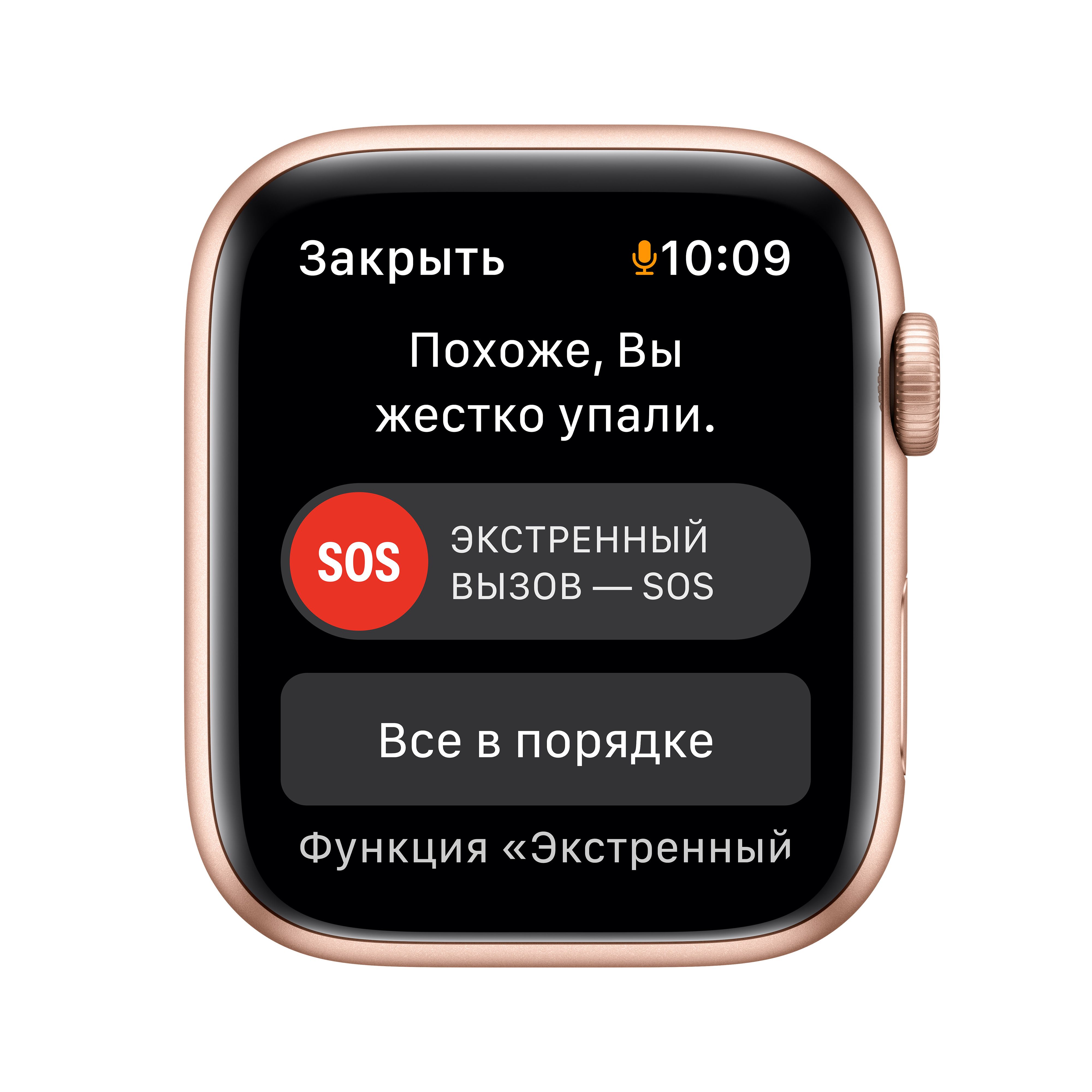 Apple Watch SE, 44мм, корпус из алюминия золотого цвета, спортивный ремешок "сияющая звезда"