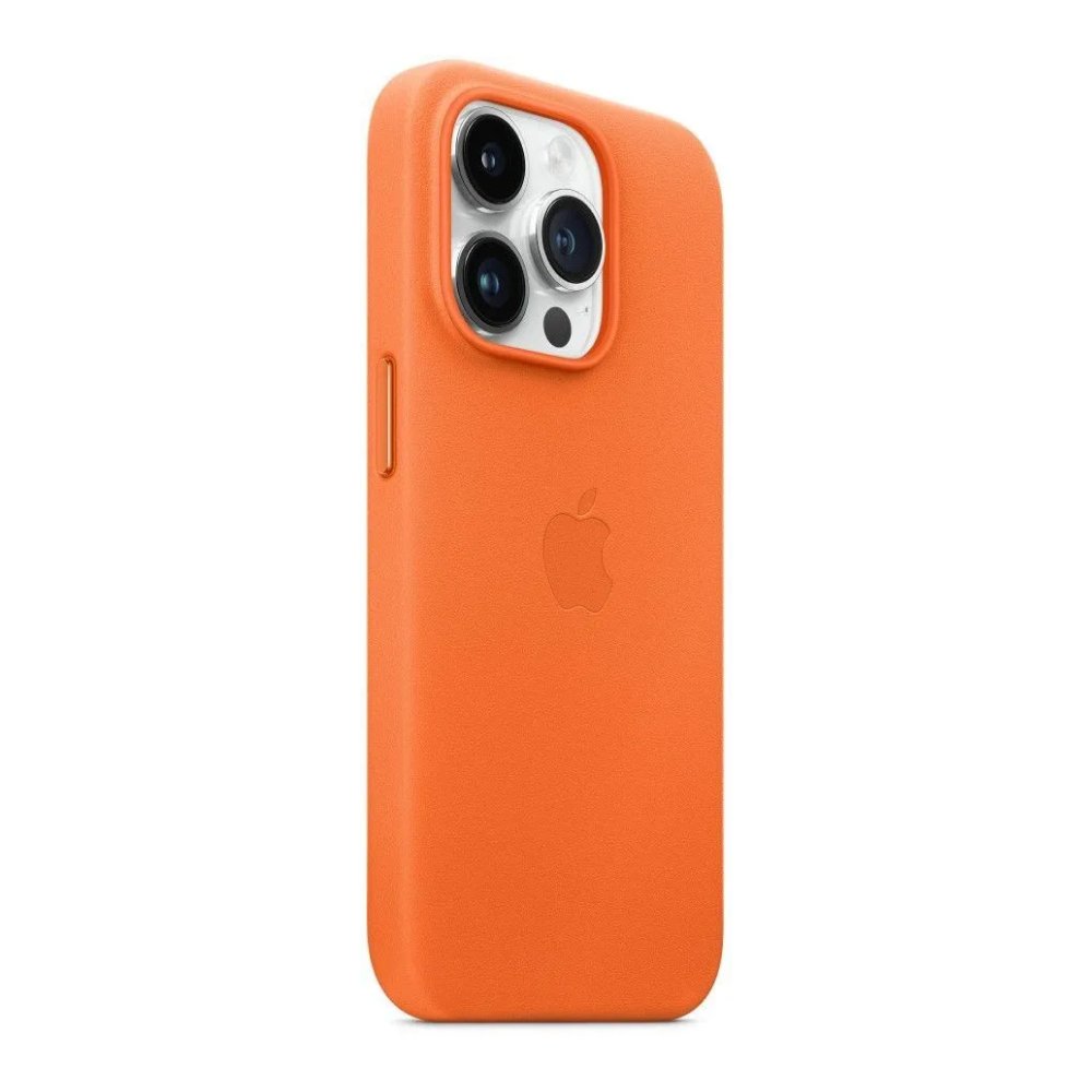 Кожаный чехол MagSafe для iPhone 14 Pro Leather Case with MagSafe - Orange