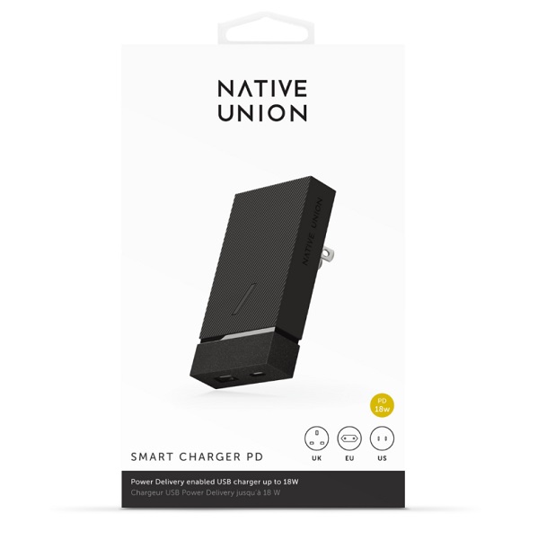 Сетевое зарядное устройство Native Union Smart Charger 18W. Цвет: серый