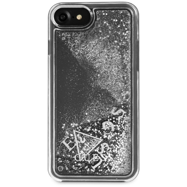 Чехол Guess для iPhone SE2/8/7 Glitter Hard. Цвет: серебристый