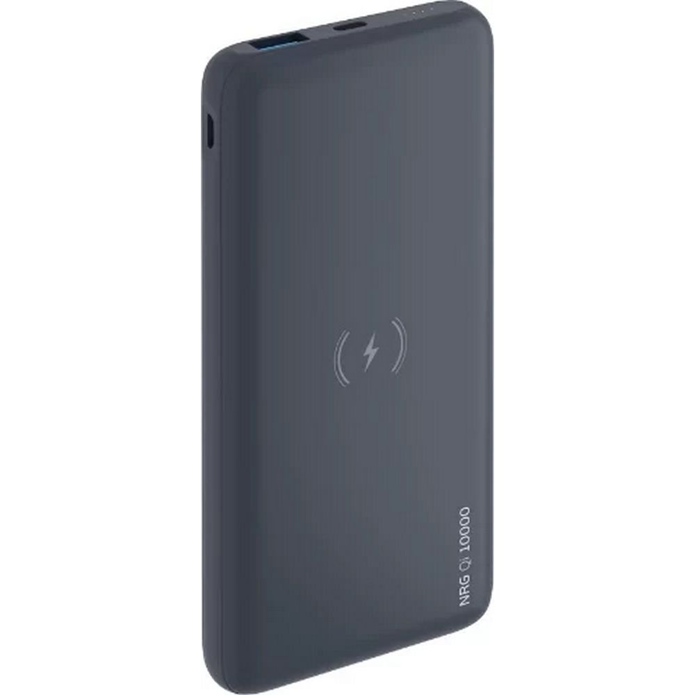 Внешний аккумулятор Deppa NRG 10000 mAh, QC 3.0, PD 18W, Qi 10W. Цвет: графит