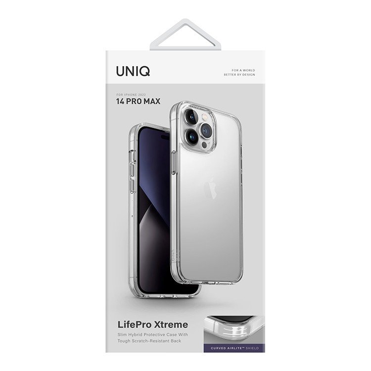 Чехол Uniq Lifepro Xtreme Tinsel для iPhone 14 Pro Max. Цвет: прозрачный