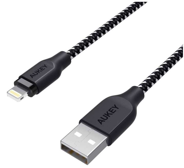 Кабель Aukey MFi Lightning — USB-A. 2м. Цвет: черный