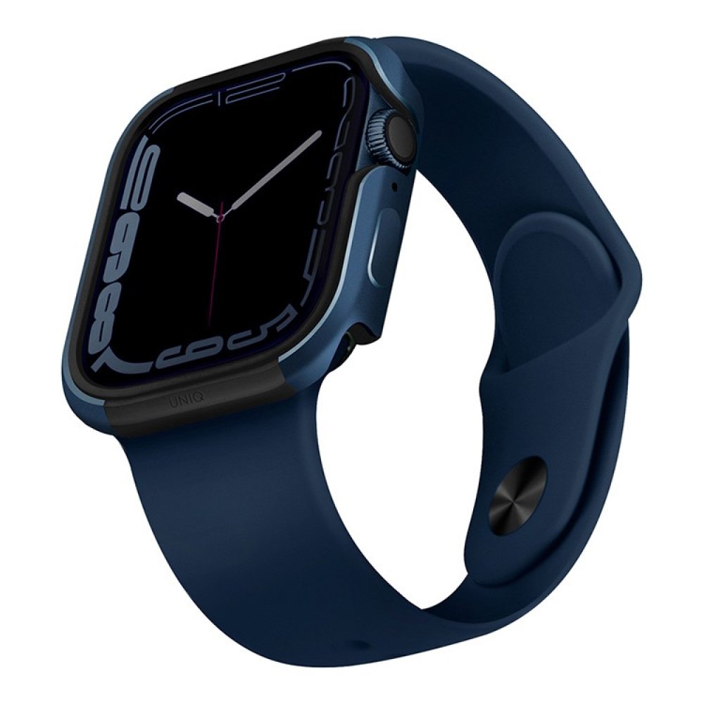 Чехол алюминиевый Uniq Valencia aluminium для Apple Watch 41мм. Цвет: синий