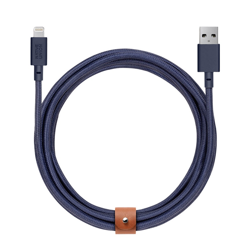 Кабель Native Union 3м., Lightning to USB. Цвет: синий