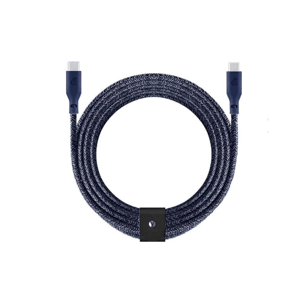 Кабель uBear Trend Cable USB-C — USB-C, 140W, 2.4м. Цвет: синий