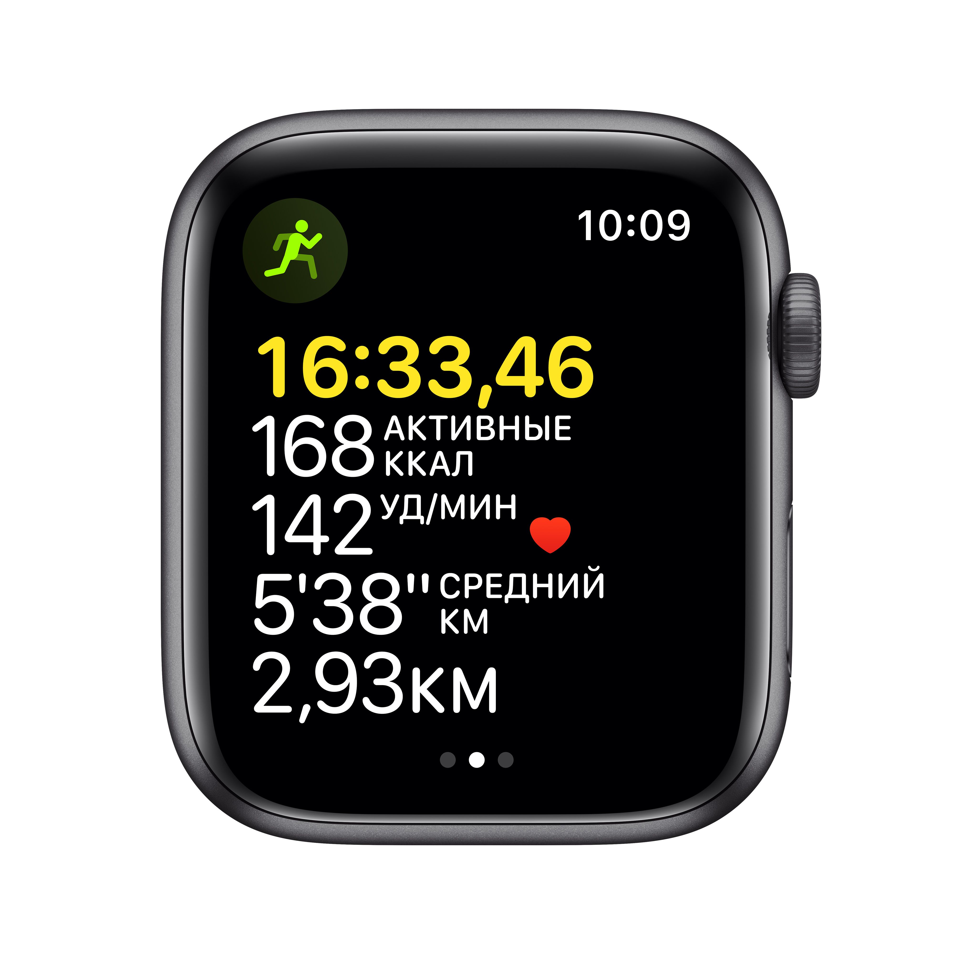 Apple Watch SE, 40мм, корпус из алюминия цвета "серый космос", спортивный ремешок "тёмная ночь"