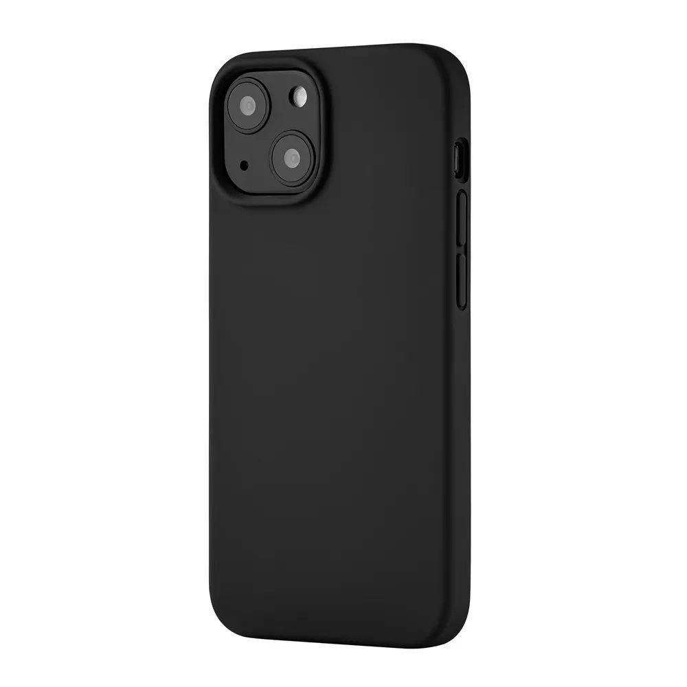 Чехол Ubear Touch Case для iPhone 13 mini, софт-тач силикон. Цвет: чёрный