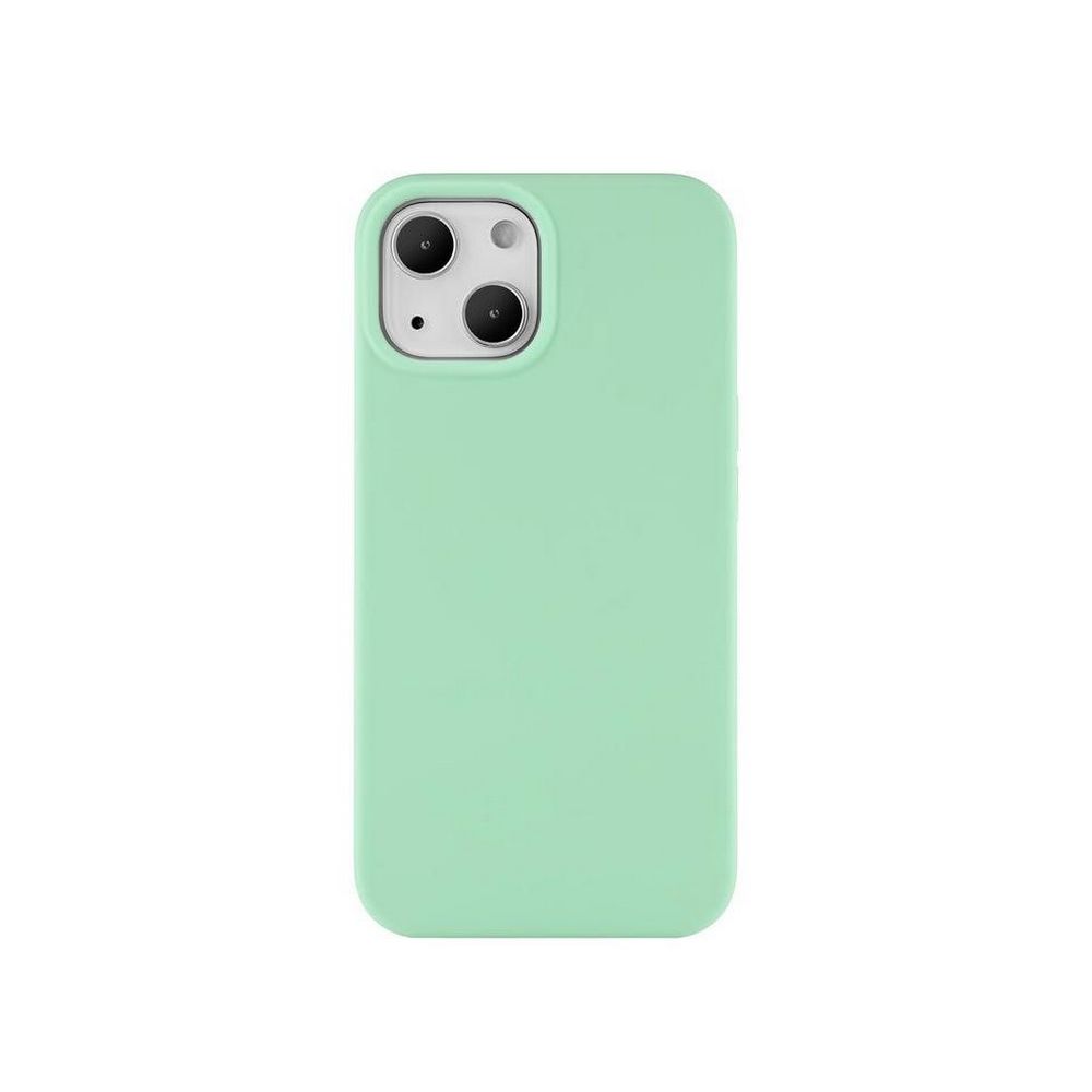 Чехол Ubear Touch Case для iPhone 13 mini, софт-тач силикон. Цвет: светло-зелёный