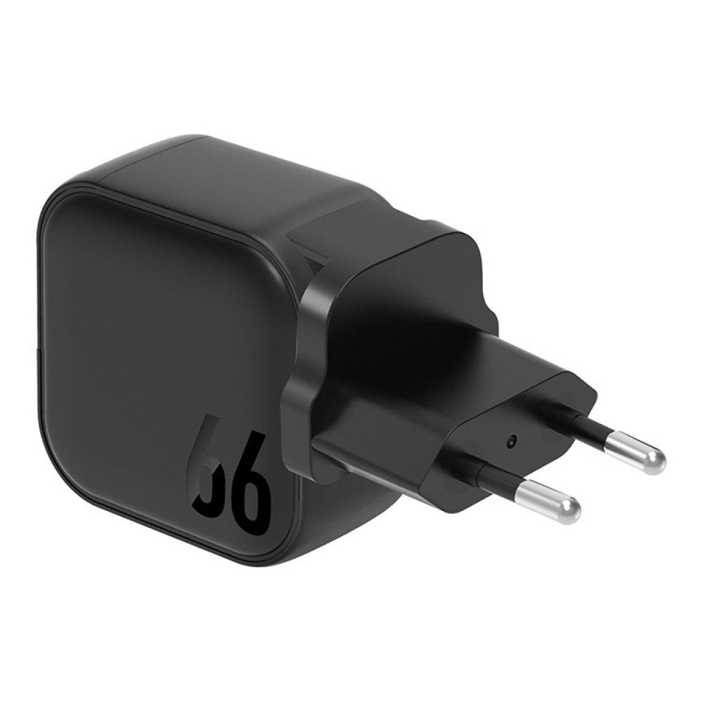 Адаптер питания EnergEA Travelite Gan66 2USB-C/1USB-A, PD/PPS/QC3.0, 66W. Цвет: чёрный