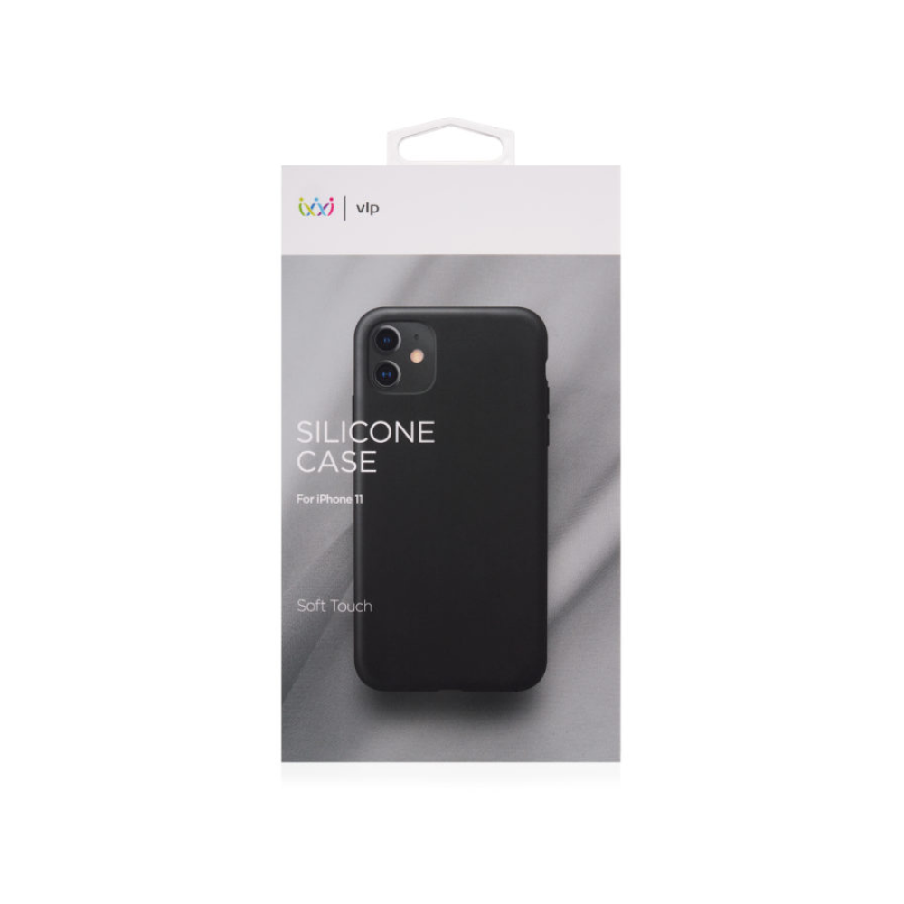 Чехол защитный «vlp» Silicone Сase для iPhone 11. Цвет: чёрный