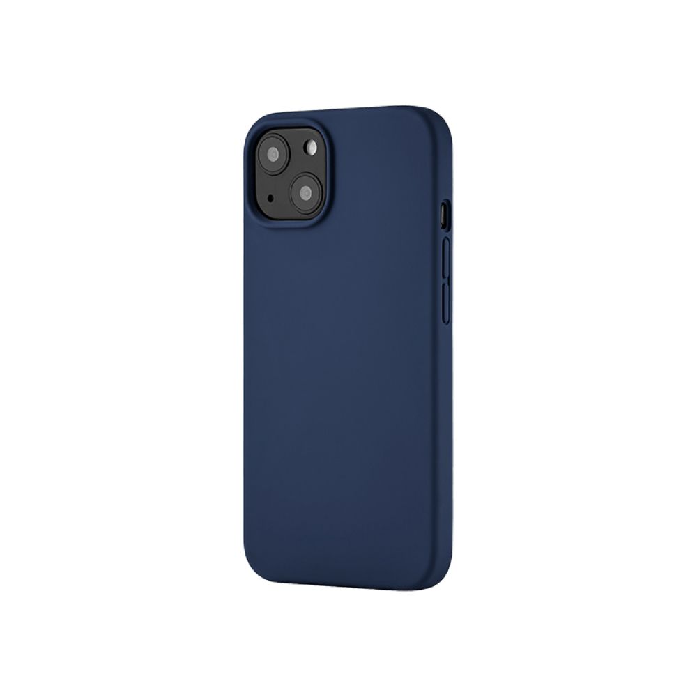 Чехол Ubear Touch Mag Case для iPhone 13, софт-тач силикон. Цвет: тёмно-синий