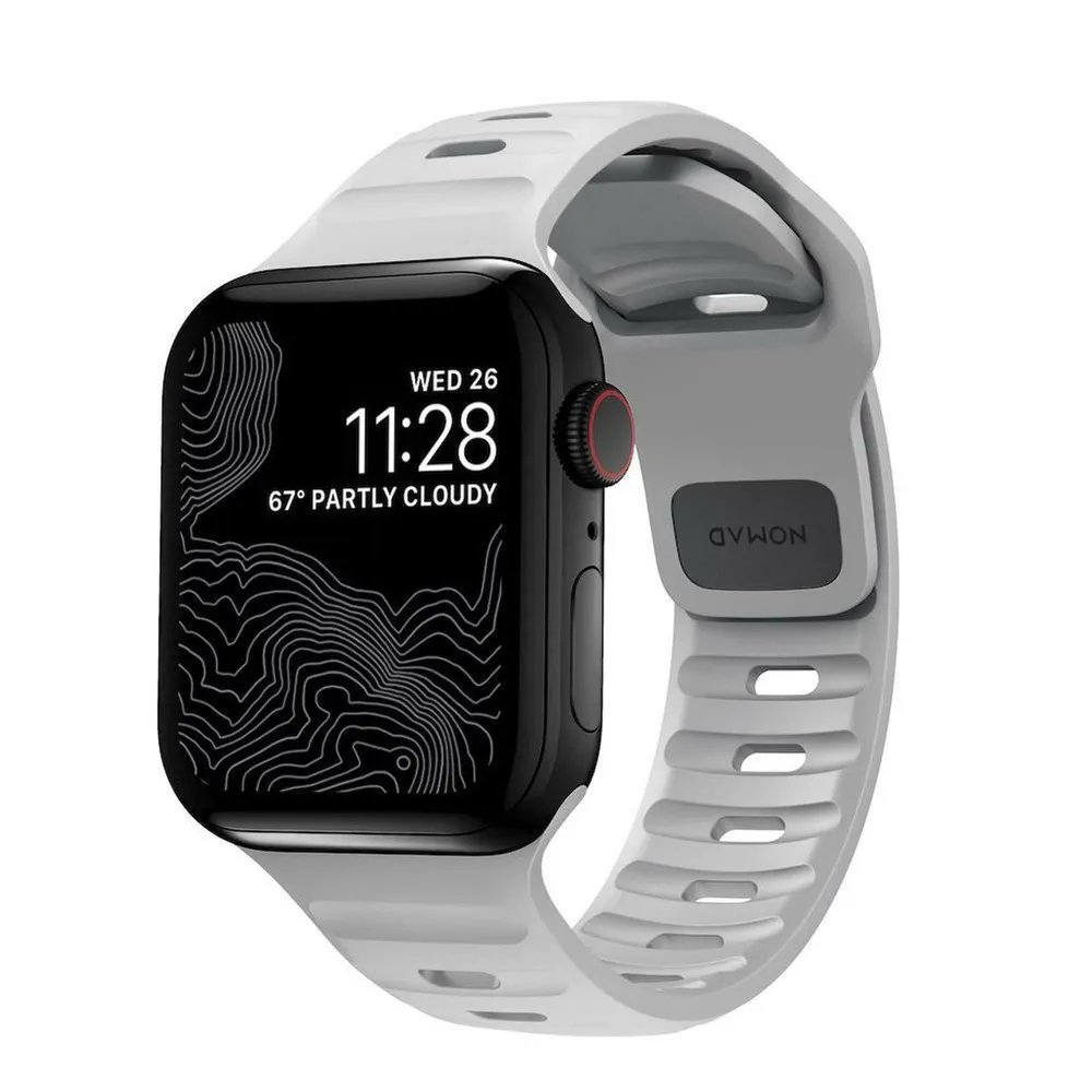 Ремешок Nomad Sport Strap M/L для Apple Watch 42/44/45/49мм. Цвет: серый