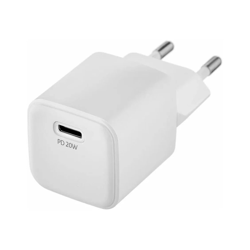 Адаптер питания uBear Wall charger Pulse Type-C 20W, PD 3.0+QC 3.0. Цвет: белый