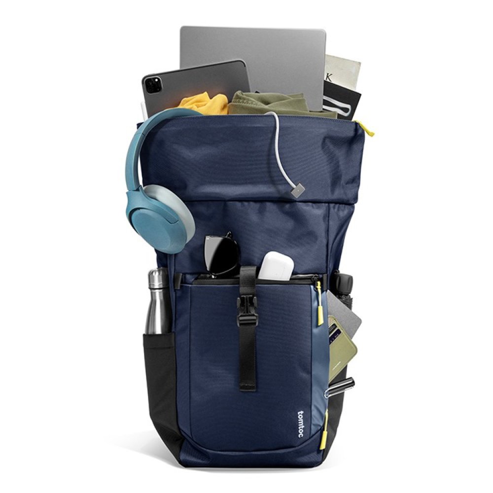 Рюкзак Tomtoc Travel Navigator-T61 Rolltop Backpack для ноутбука до 15.6". Цвет: синий