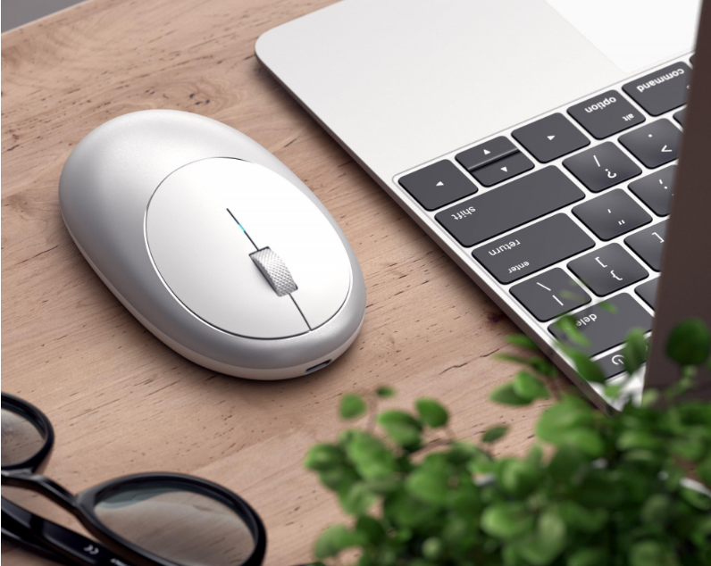 Беспроводная компьютерная мышь Satechi M1 Bluetooth Wireless Mouse. Цвет серебристый.