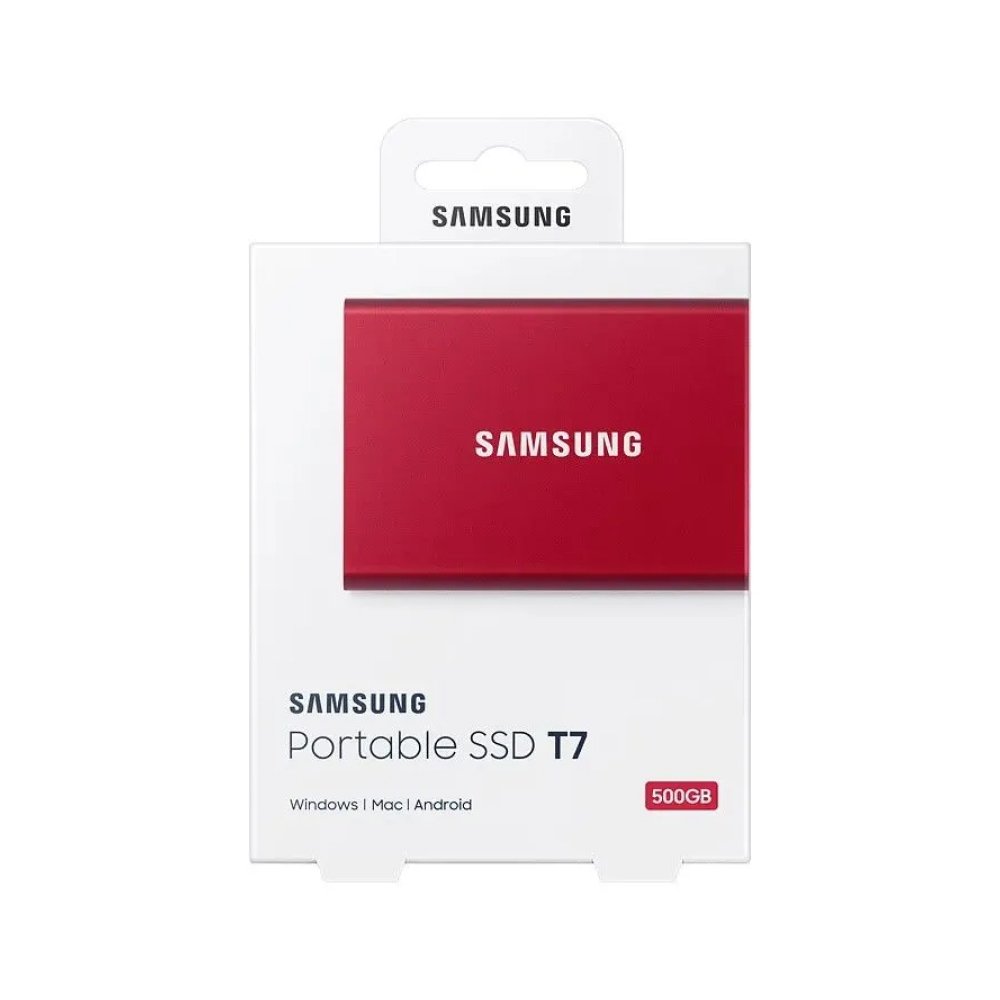 Внешний жесткий диск Samsung T7 Touch SSD, 500GB. Цвет: красный