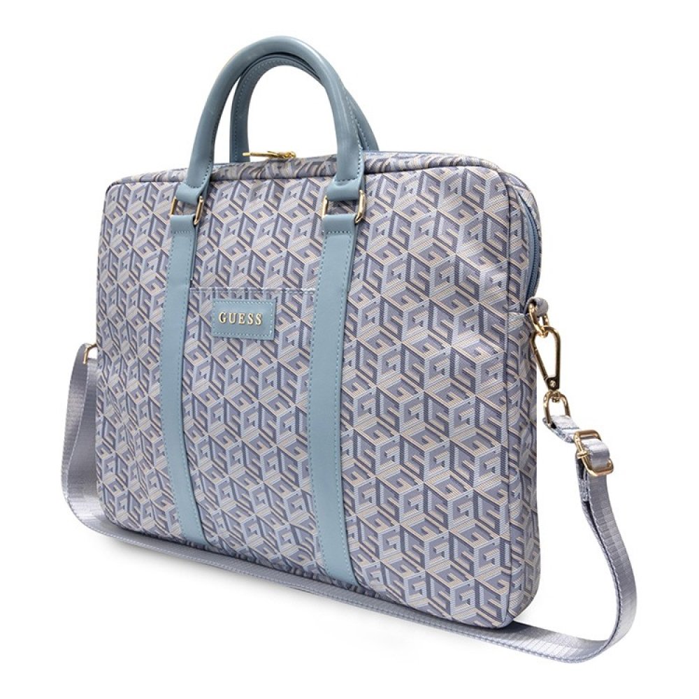 Сумка Guess для ноутбуков 15-16" G CUBE Bag. Цвет: синий