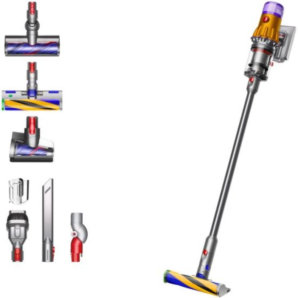 Пылесос беспроводной Dyson V12 Detect Slim Absolute (yellow / nickel)