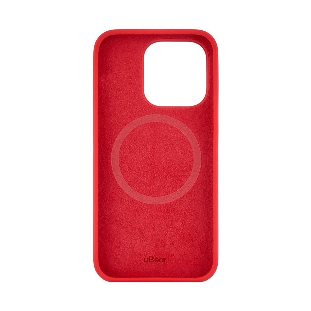 Чехол Ubear Touch Mag Case для iPhone 14 Pro, софт-тач силикон. Цвет: красный