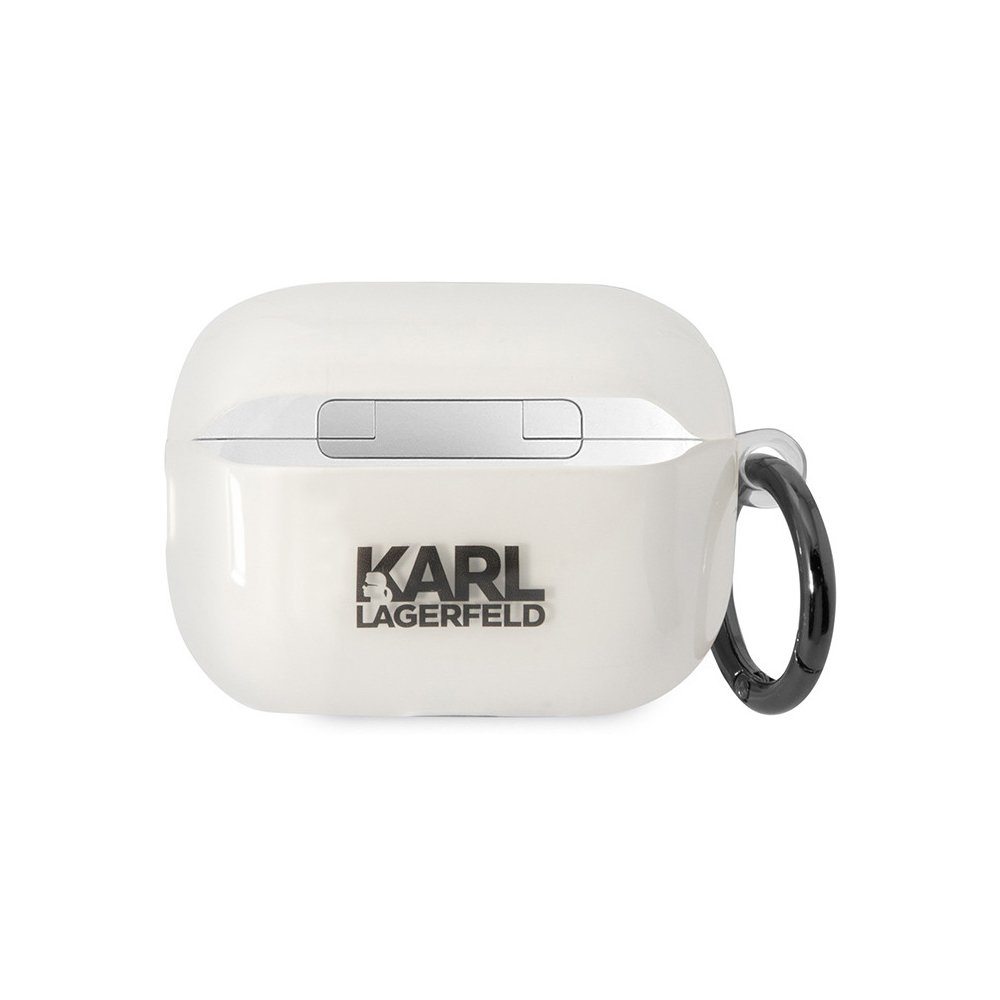 Чехол Lagerfeld NFT Choupette для Airpods Pro 2 TPU с кольцом. Цвет: прозрачный