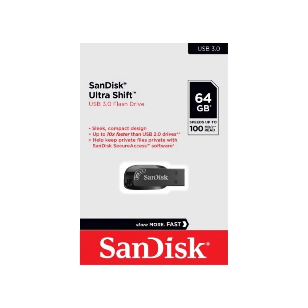 Флеш-накопитель SanDisk Ultra Shift USB 3.0 64GB