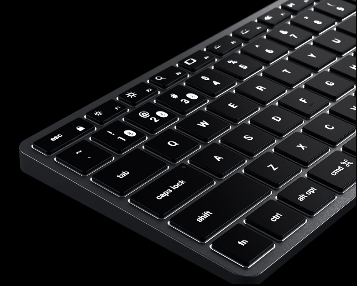 Беспроводная клавиатура Satechi Slim X1 Bluetooth Keyboard. Цвет: "серый космос"