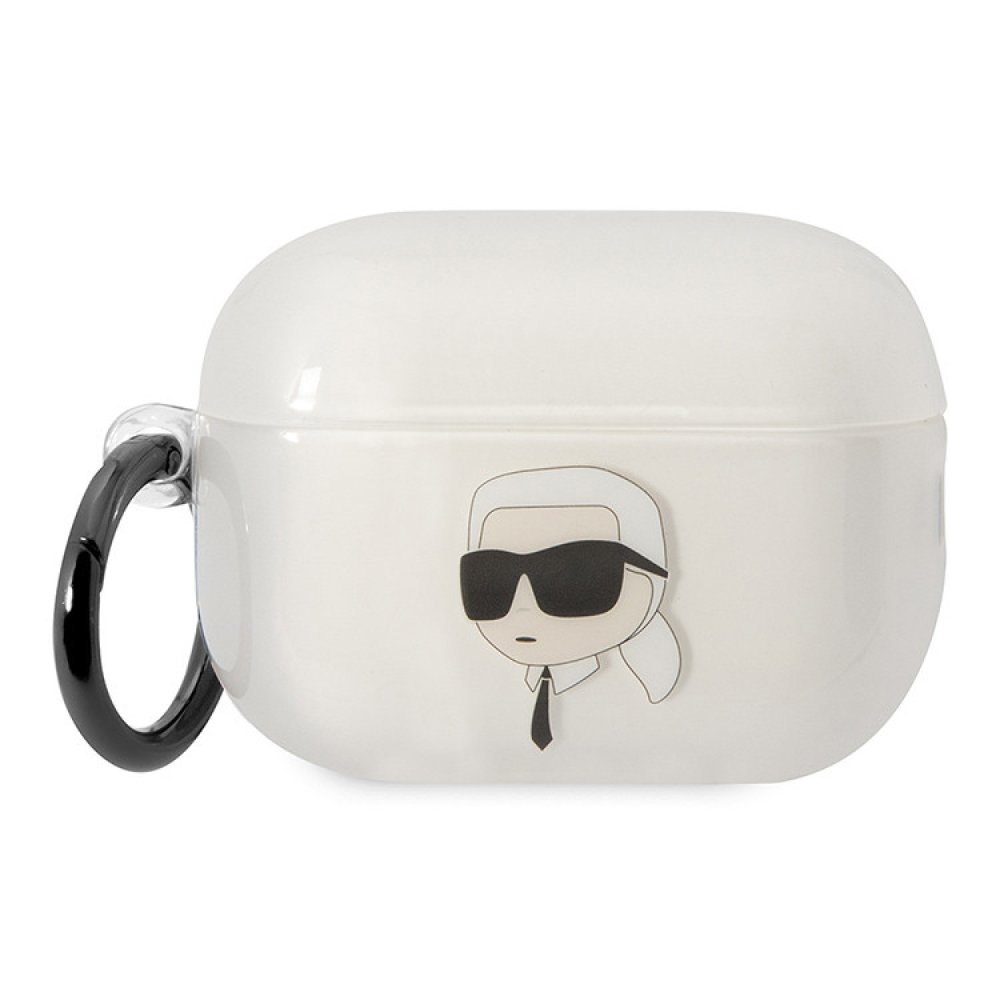 Чехол Lagerfeld NFT Karl для Airpods Pro 2 TPU с кольцом. Цвет: прозрачный