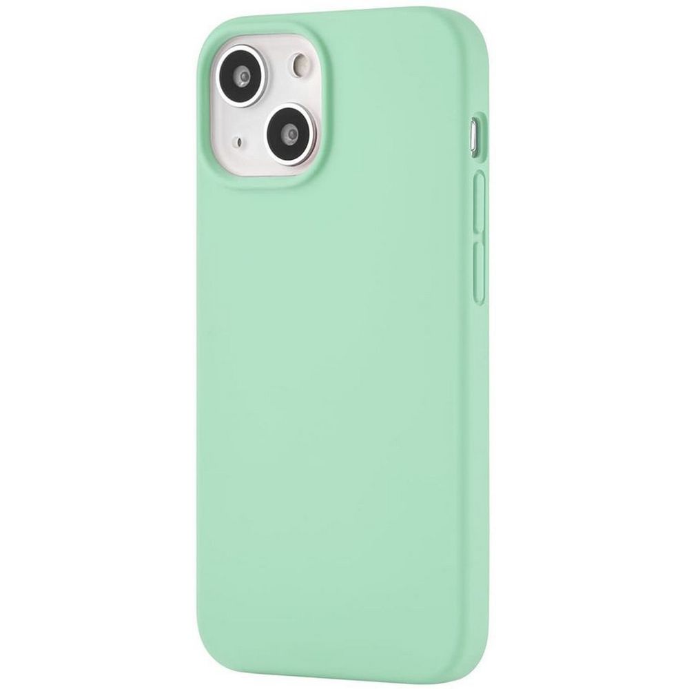 Чехол Ubear Touch Mag Case для iPhone 13, софт-тач силикон. Цвет: светло-зелёный