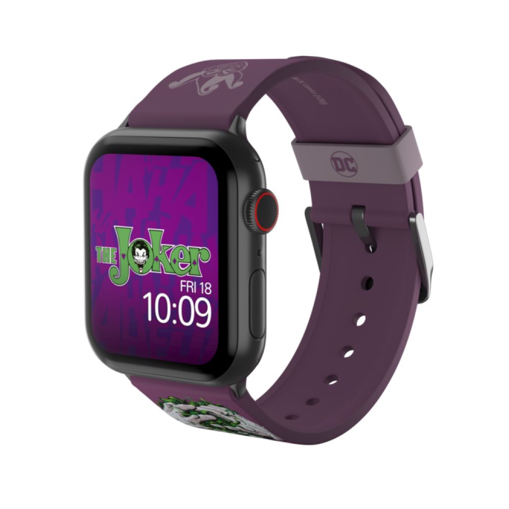 Ремешок силиконовый MobyFox DC Joker Modern Comic для Apple Watch 40мм/42мм/44мм. Цвет: черный