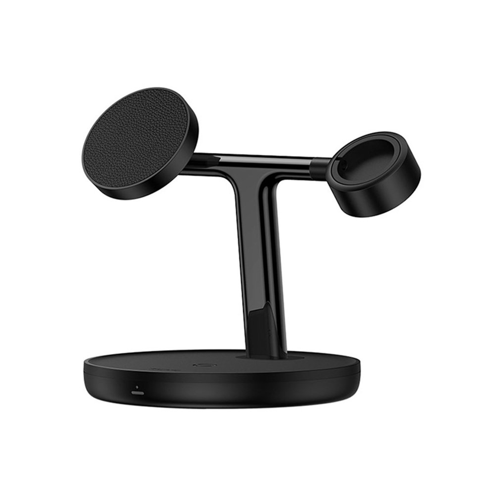 Беспроводное з/у Baseus 3 в 1 Swan Wireless Magnetic Charging Bracket, 20Вт . Цвет: чёрный