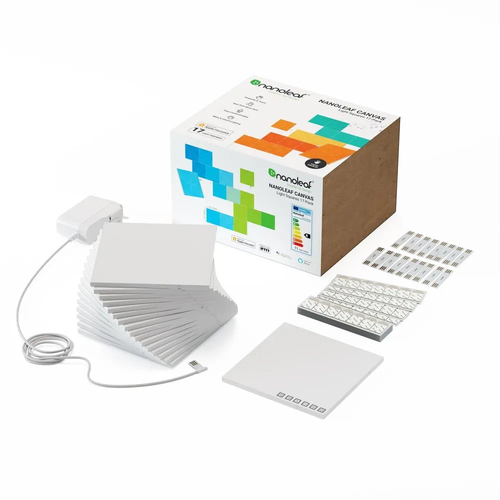 Светильник светодиодный Nanoleaf Canvas Smarter Kit, 17 панелей, контроллер