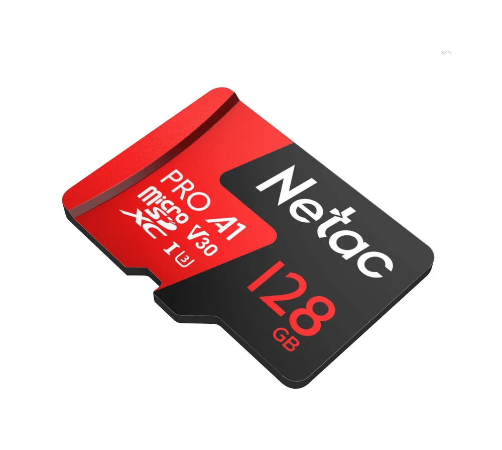 Карта памяти Netac micro SDXC 128GB + SD Adapter 100Mb/s cl10 v30 UHS-I U3