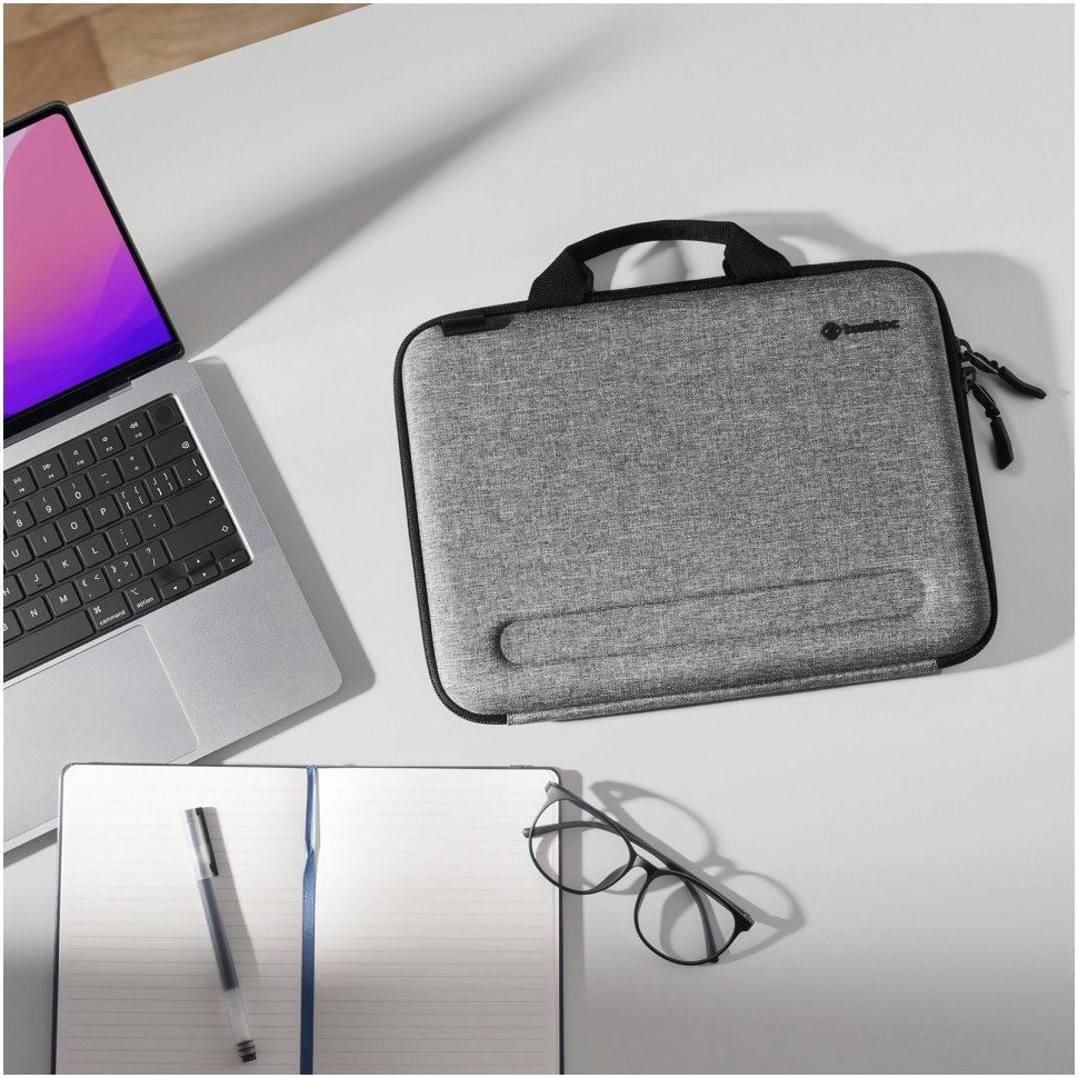 Сумка Tomtoc FancyCase Laptop Shoulder Bag A25 для ноутбуков 13". Цвет: серый