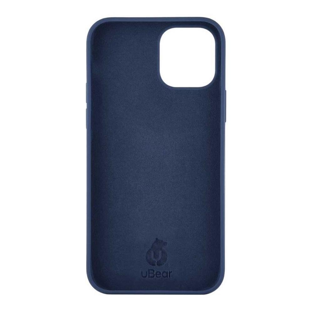 Чехол Ubear Touch Case для iPhone 12/12 Pro, софт-тач силикон. Цвет: синий