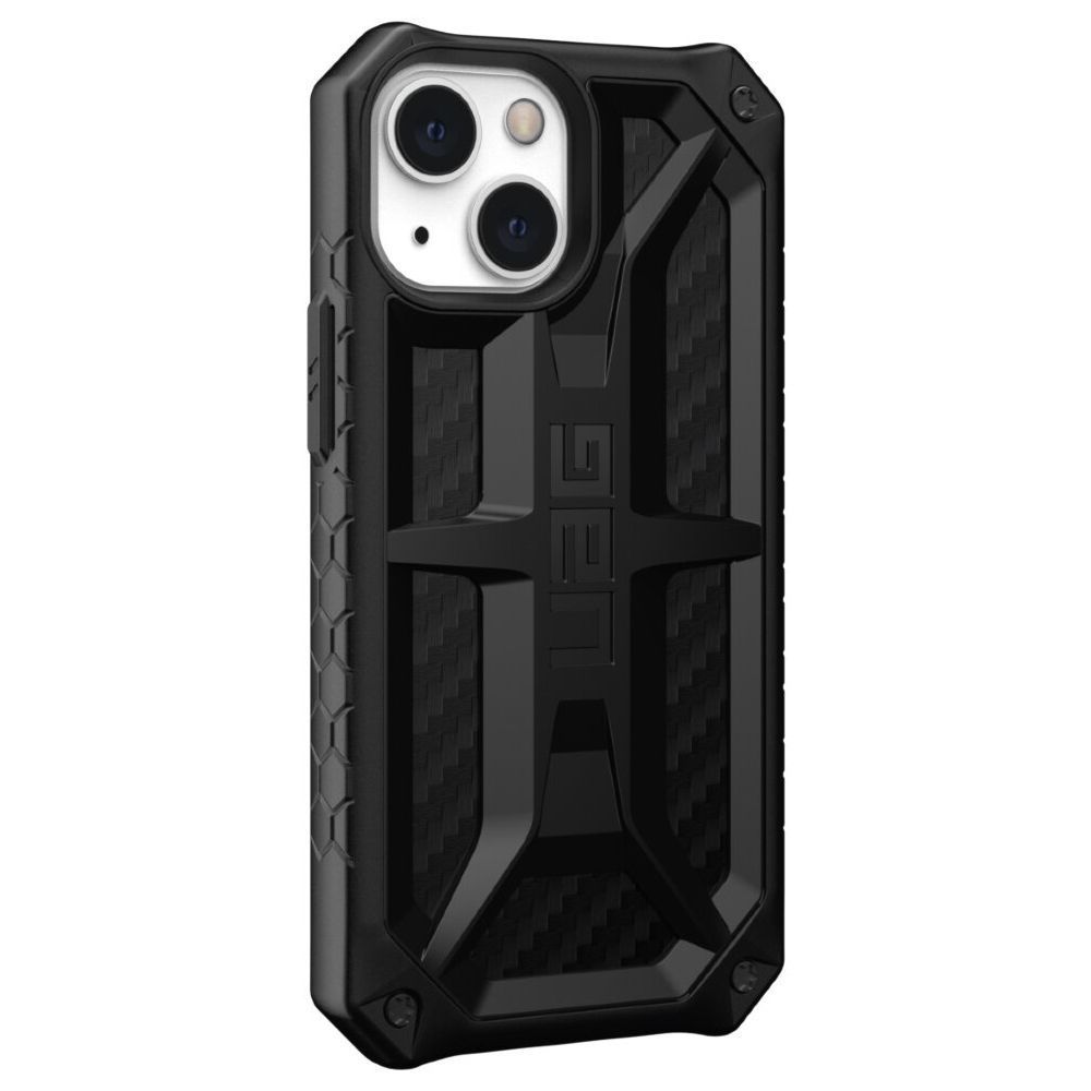 Чехол UAG Monarch Series для iPhone 13. Цвет: чёрный карбон