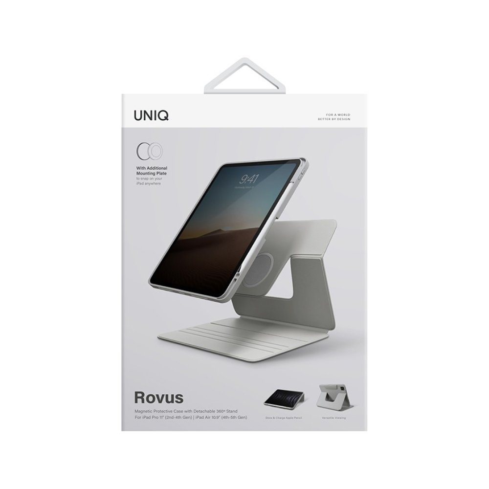 Чехол Uniq для Apple iPad Pro 11" Rovus Magnetic 360 Rotating. Цвет: серый