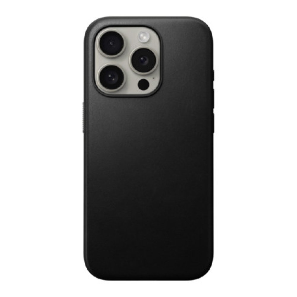 Чехол Nomad Modern Leather Case для iPhone 15 Pro Max, кожаный. Цвет: черный