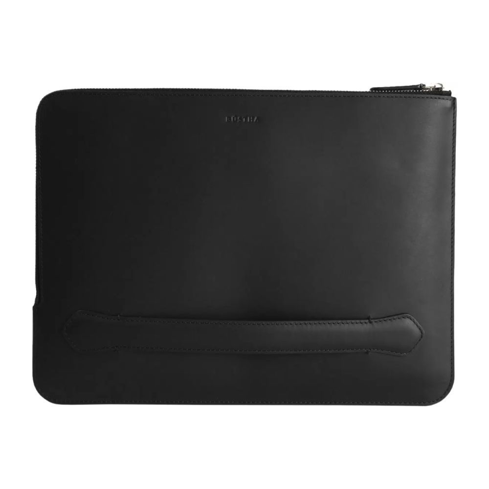 Папка Bustha Zip Folio Leather для MacBook Air/Pro 13". Цвет: чёрный