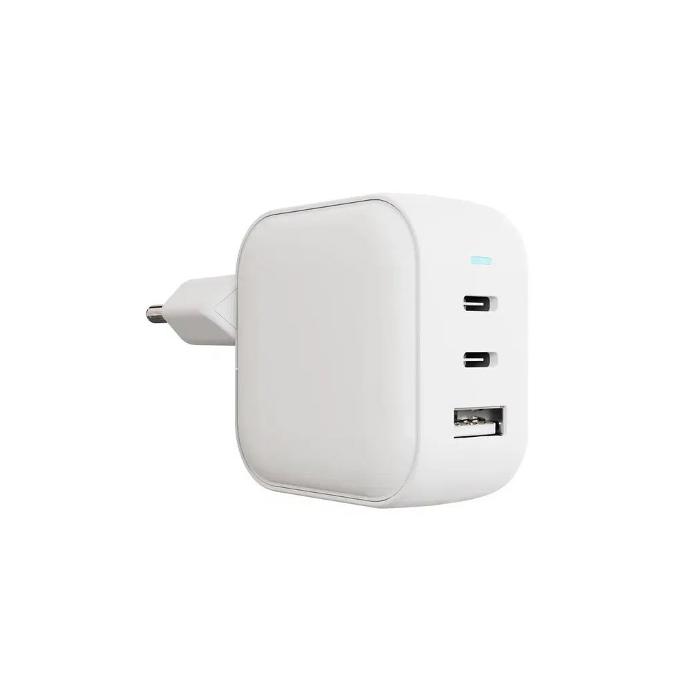 Сетевое зарядное устройство VLP G-Charge 65Вт, 2xUSB-C, 1xUSB-A, PD, QC. Цвет: белый